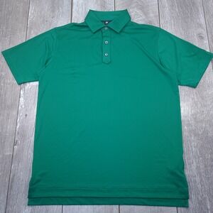 FootJoy Golf Polo Mens Large Green Short Sleeve Performance Stretch Shirt